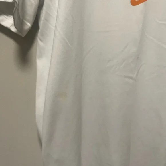 Nike Men's Small White and Orange Tennessee Baseball Tee - Picture 2 of 4